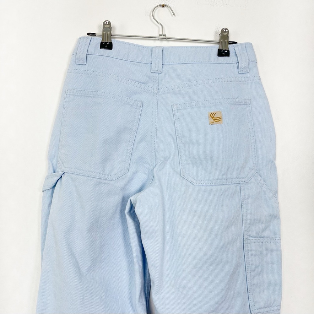 Aritzia TNA Light Blue Straight Leg 100% Cotton Cargo Pants Size 2 - Picture 9 of 15